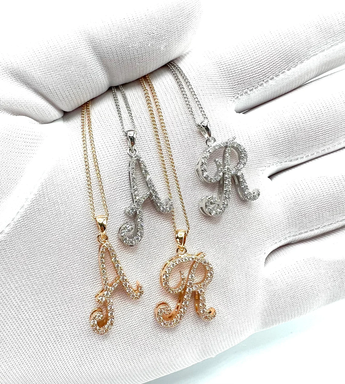 Double Layer Personalized Custom A-Z Letter Initial Necklace -silviax