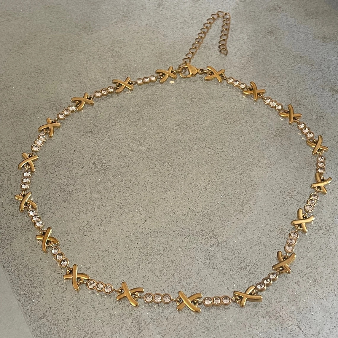 Zirconia Love Island XOXO Choker Necklace -silviax