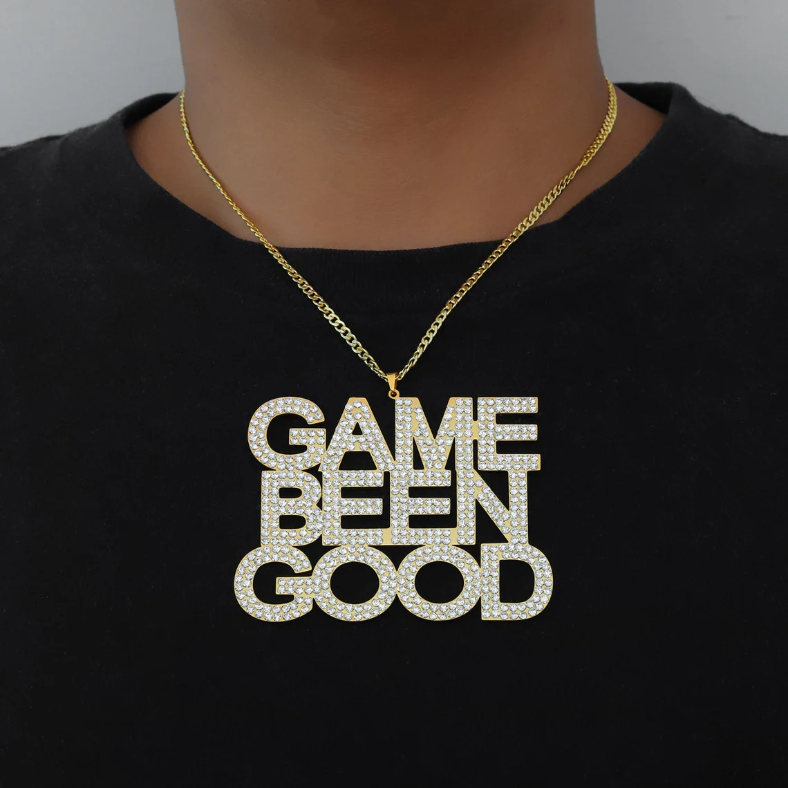 Three Names Custom Necklace Hip Hop Iced Out Pendant Name Necklace -silviax