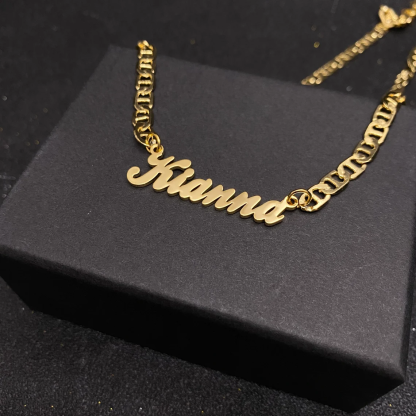 Mariner Chain Personalized Custom Copper Sliver Name Necklace-silviax