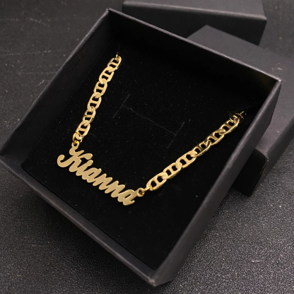 Mariner Chain Personalized Custom Copper Sliver Name Necklace-silviax