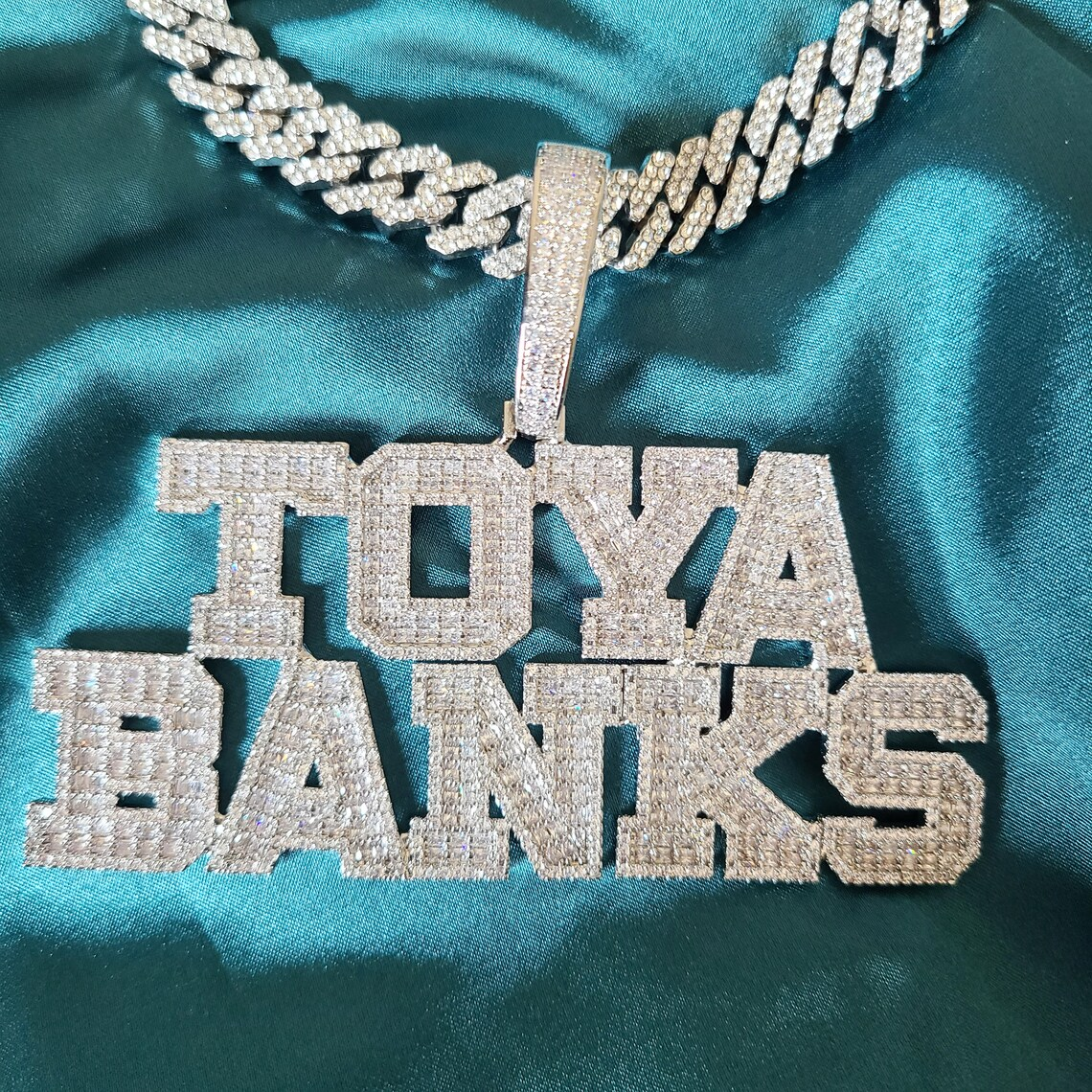 Iced Out Cuban Chain 1-6 Letters Personalized Name Necklace Hip Hop Necklace
