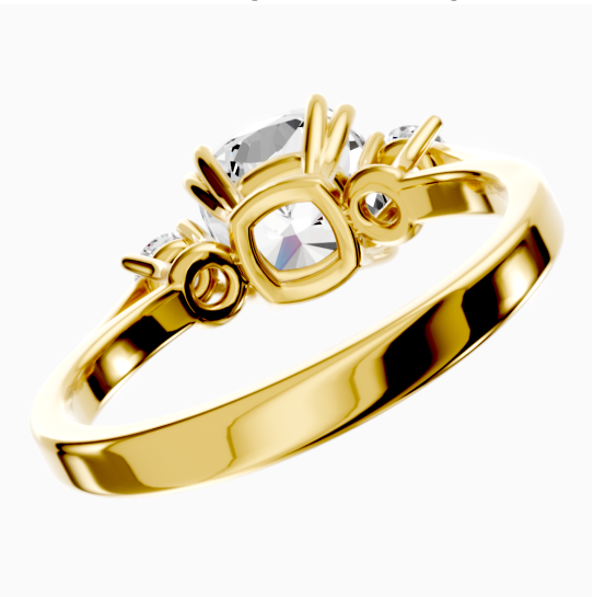 Custom Gold Plated Gemstone Zircon Ring Wedding Duchess Ring-silviax