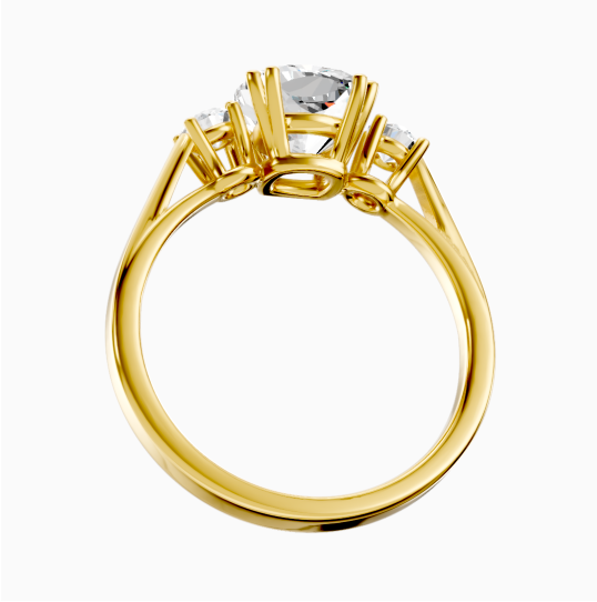 Custom Gold Plated Gemstone Zircon Ring Wedding Duchess Ring-silviax