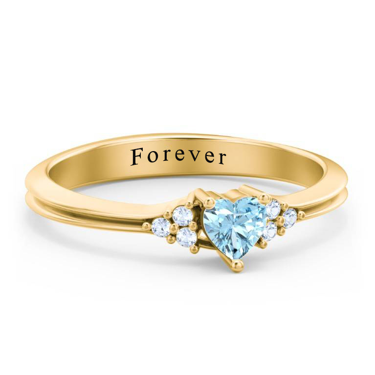 Heart Promise Ring Custom Zircon Ring-silviax