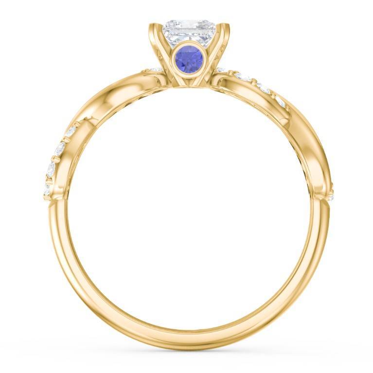 Gemstone Infinity Custom Engraved Promise Wedding Ring-silviax