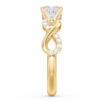 Gemstone Infinity Custom Engraved Promise Wedding Ring-silviax