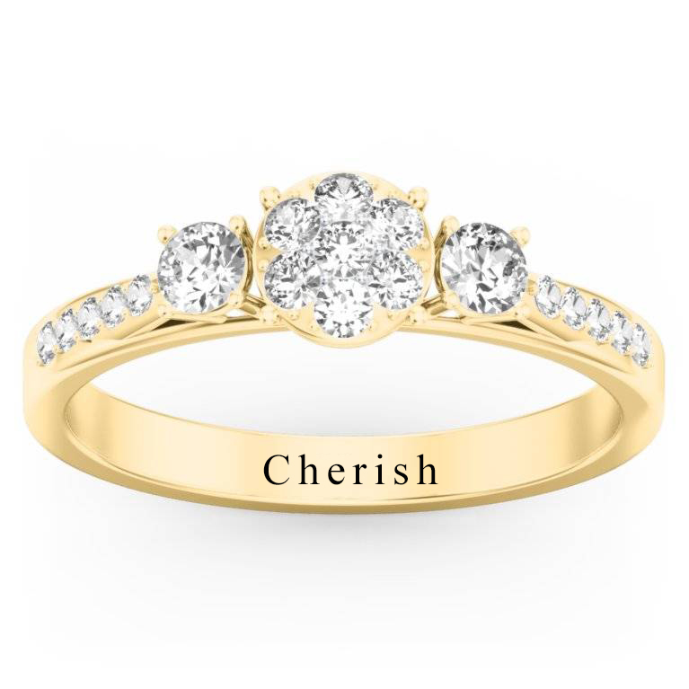 Custom Wedding Name Ring Birthstone Ring For Women -silviax