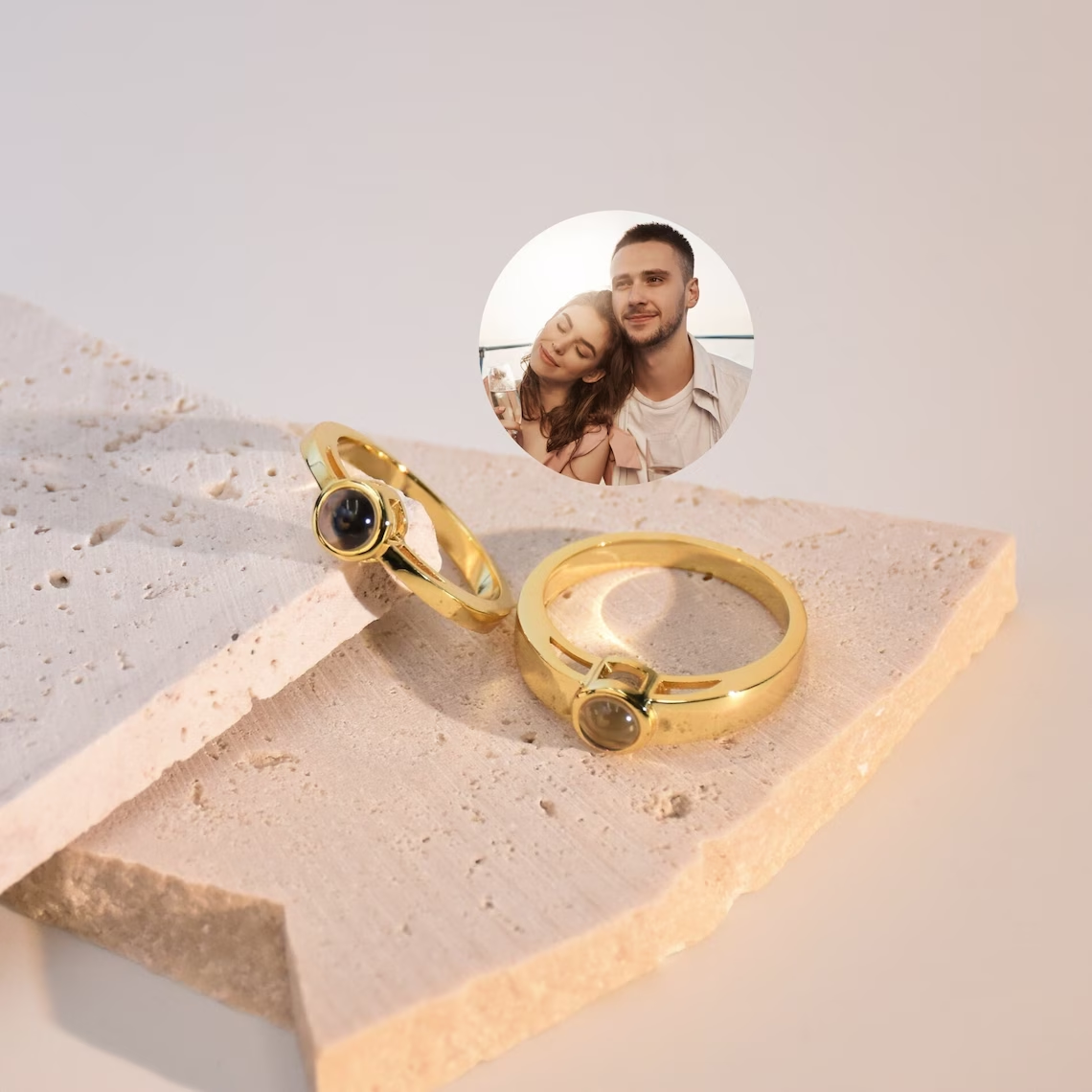 Personalized Custom Photo Projection Ring Love Memorial Ring-silviax