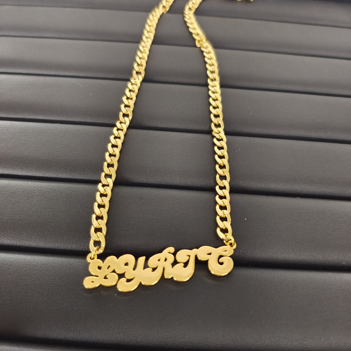 Kids Baby Nameplate Personalized Jewelry Set 3pcs Name Necklace And Bracelet Mini Bambom Earrings