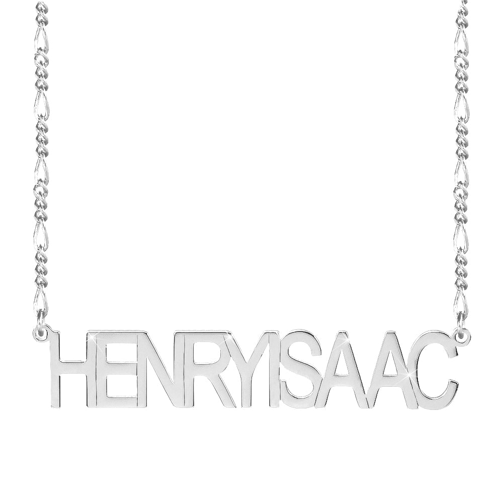 Gold Plated Personalized Capital Letter Name Necklace-silviax