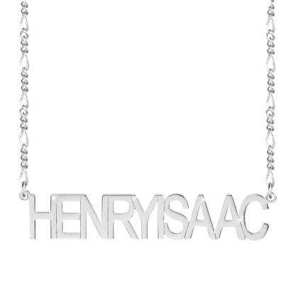 Gold Plated Personalized Capital Letter Name Necklace-silviax