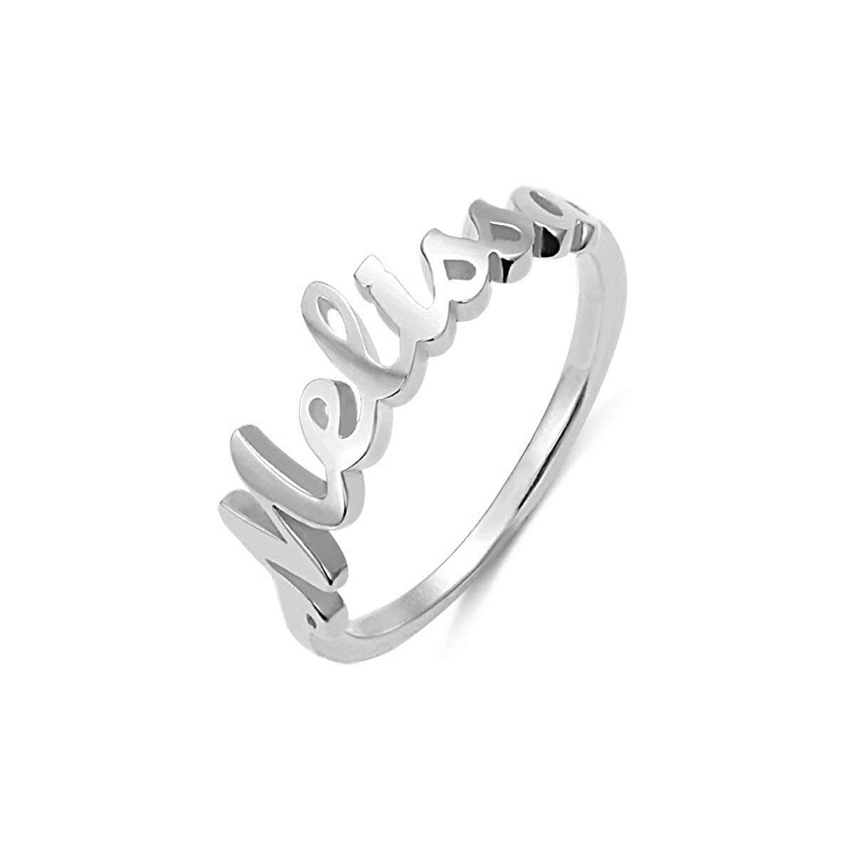 925 Sterling Silver Personalized Name Ring For Women-silviax
