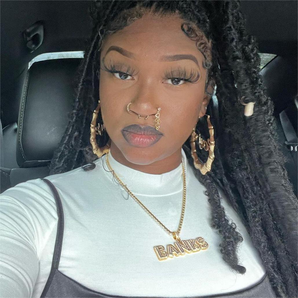 Tennis Chain 2 to 6 Baguette Letters Custom Name Initial Necklace Gold Plated-silviax
