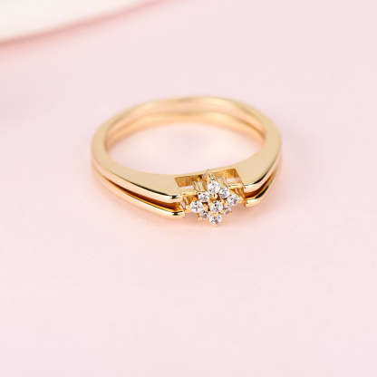 Can Buttons Ring Gold Plated Ring-silviax