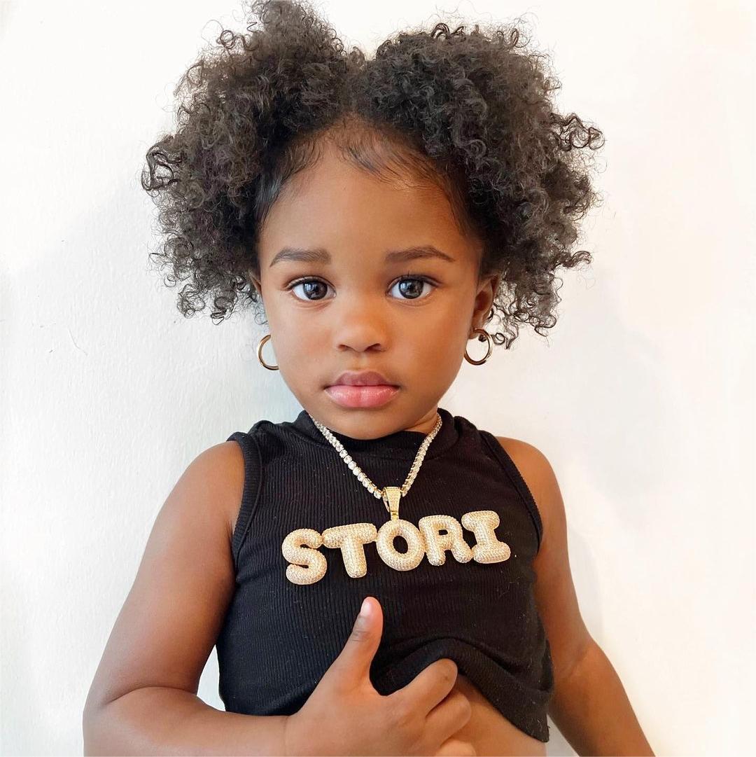 Tennis Chain Iced Out 2 to 6 Bubble Letter Custom Name Initial Necklace Gold Plated-silviax