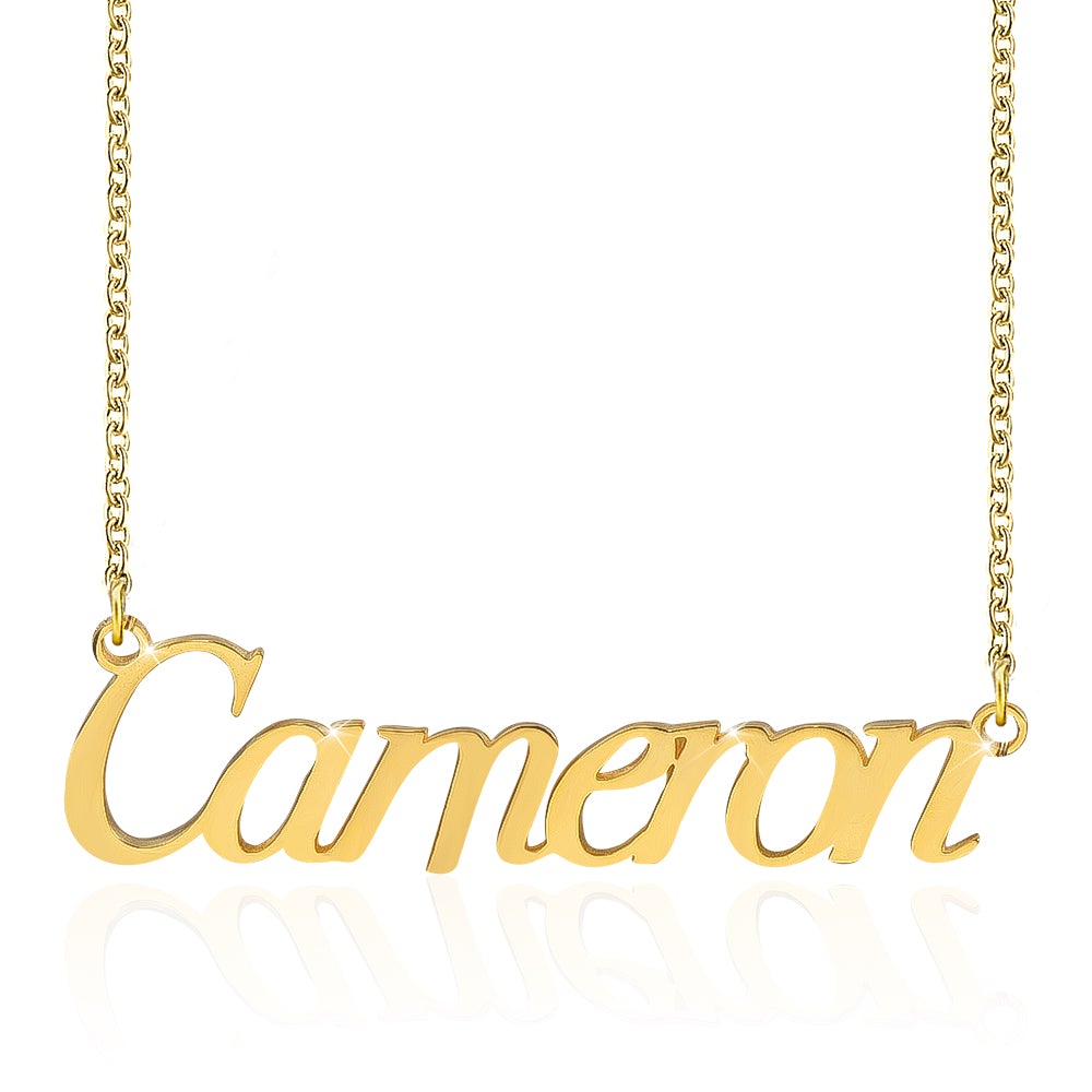 Gold Plated Personalized Name Necklace-silviax