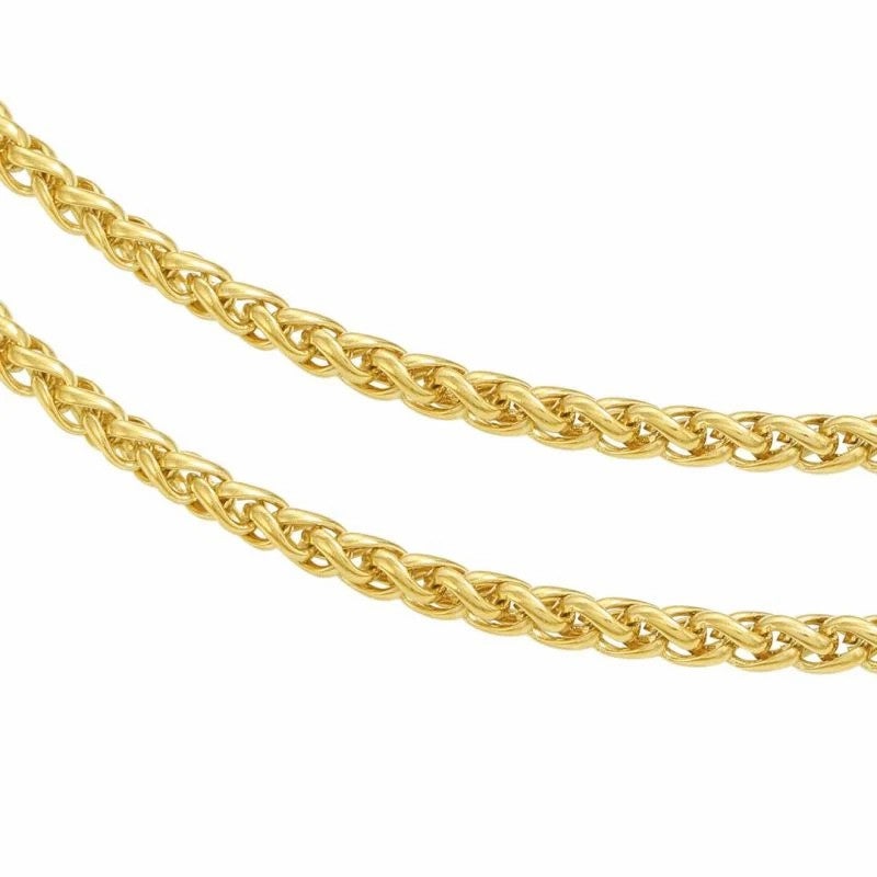 3mm/5mm Franco Chain Gold Plated Necklace-silviax