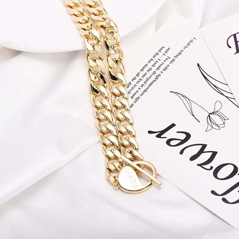 10mm Cuban Chain With Round Pendant Engrave Name Personalized Custom Gold Plated Engraved Necklace