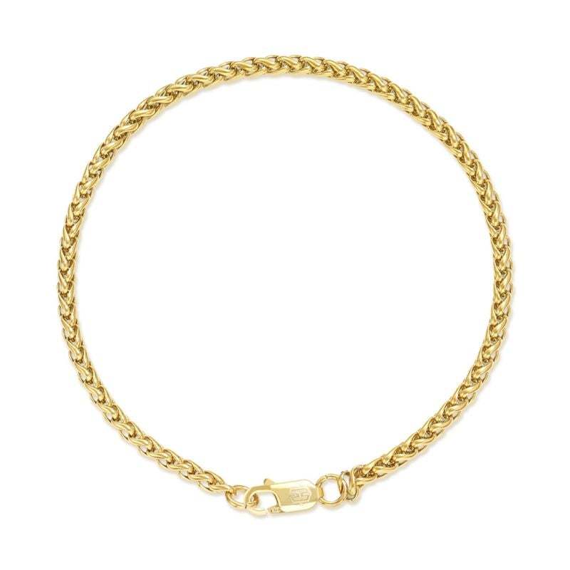 3mm/5mm Franco Chain Gold Plated Bracelet-silviax