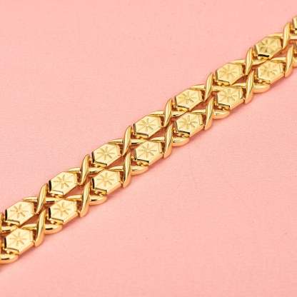 Double Layer Two Tone Crown Personalized Custom Gold Plated 3D Name Necklace with xoxo Chain-silviax