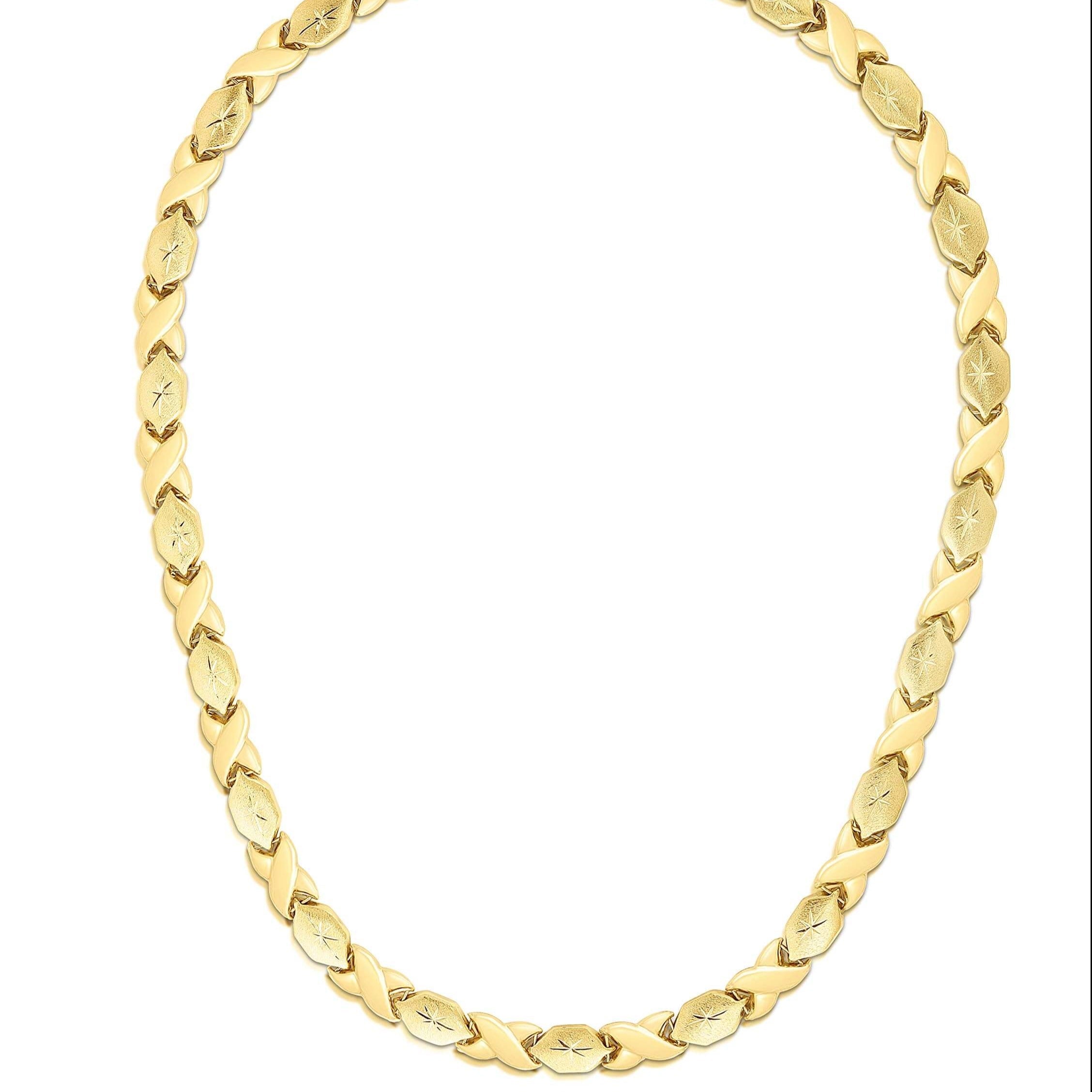 Gold Plated XOXO Chain Necklace-silviax