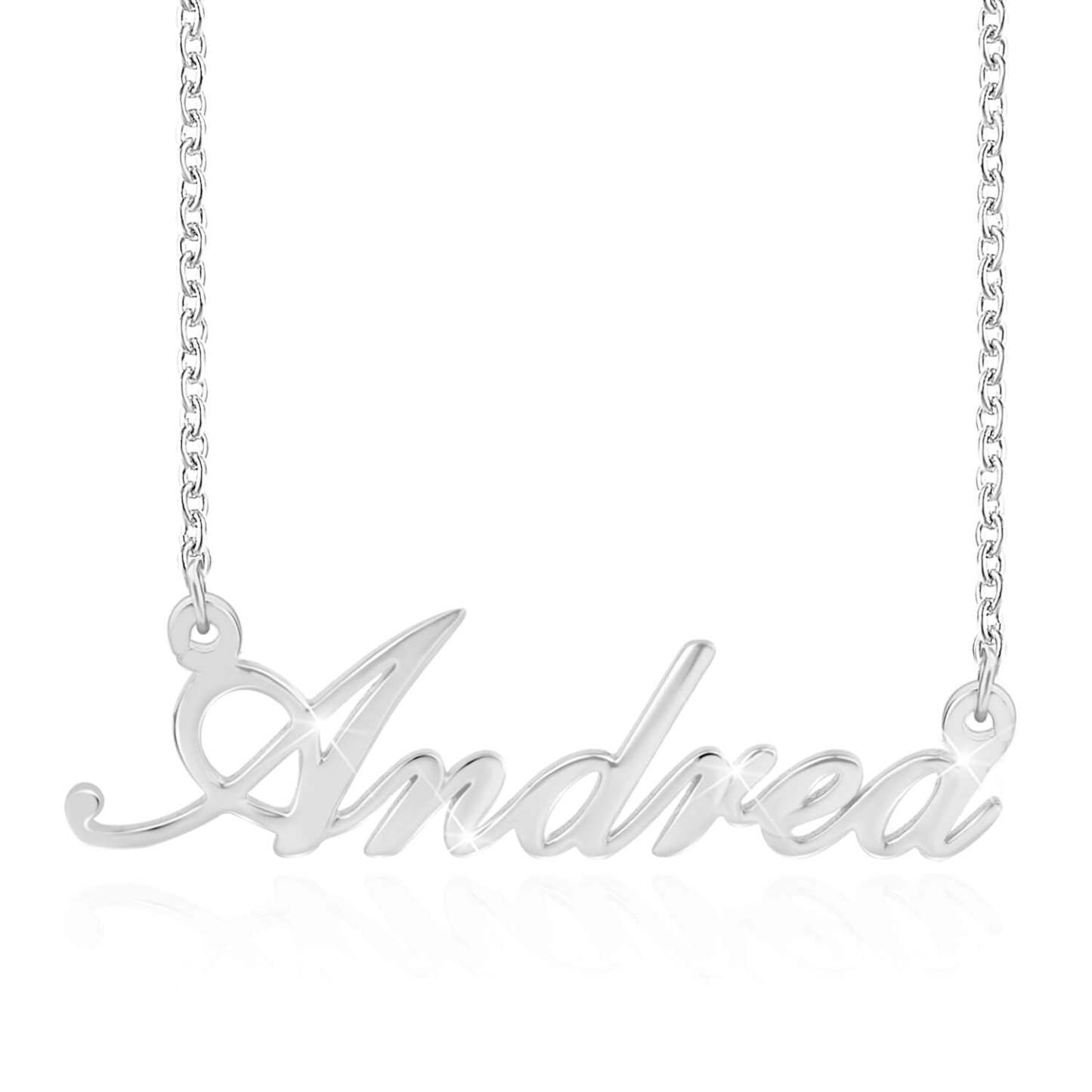 Personalized Custom Gold Plated Name Necklace Jewelry for Women Girl-silviax