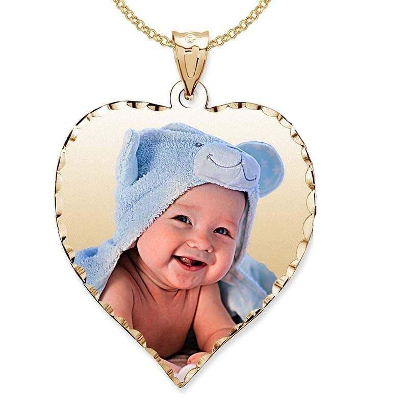 Heart Pendant Gold Plated Personalized Photo Necklace-silviax
