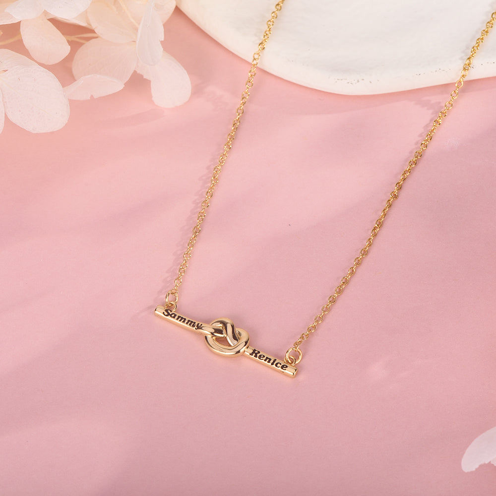 Twine Pendant Personalized Custom Gold Plated Name Necklace-silviax