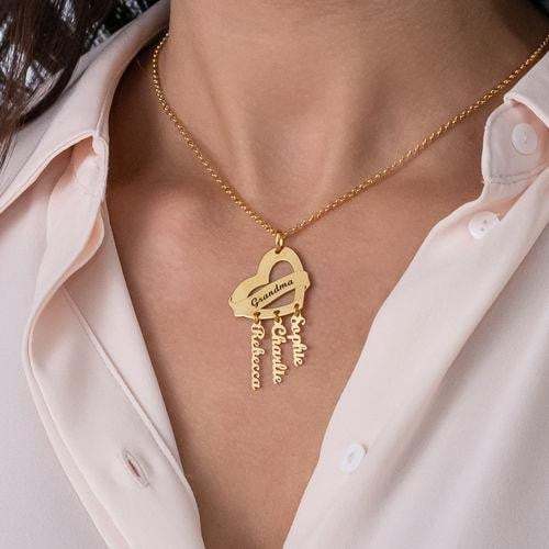 Mother Necklace With 1 To 4 Name Personalized Family Necklace-silviax