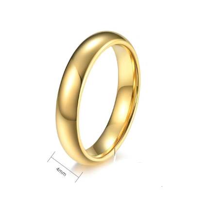 4mm 6mm 8mm Gold Plated Ring-silviax