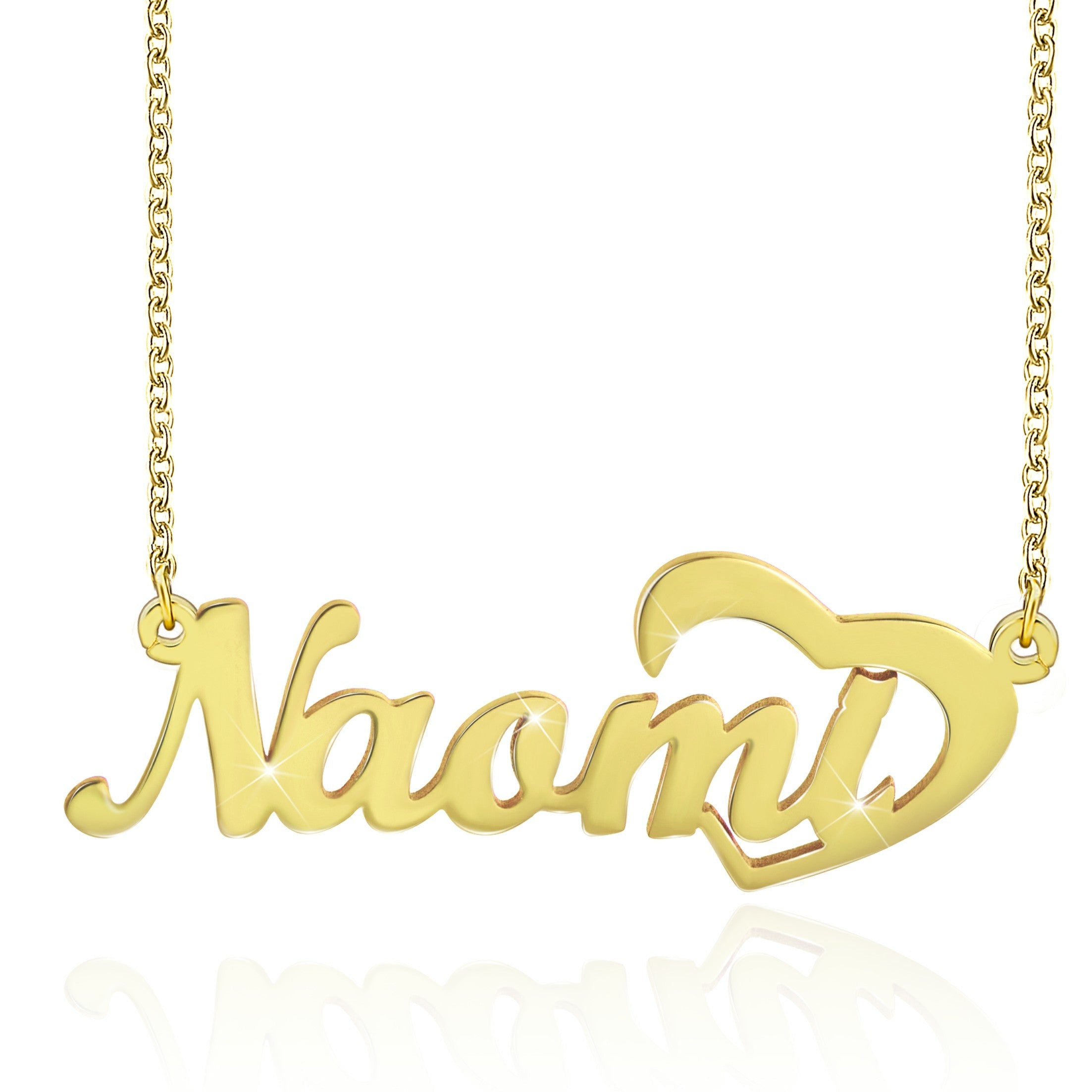 Symbol Any Initial Nick name Necklace With Heart Silver-silviax