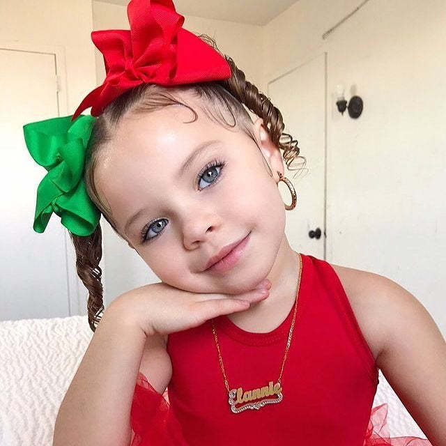 Gold Plated Two Tone Personalized Name Necklace with Heart-silviax