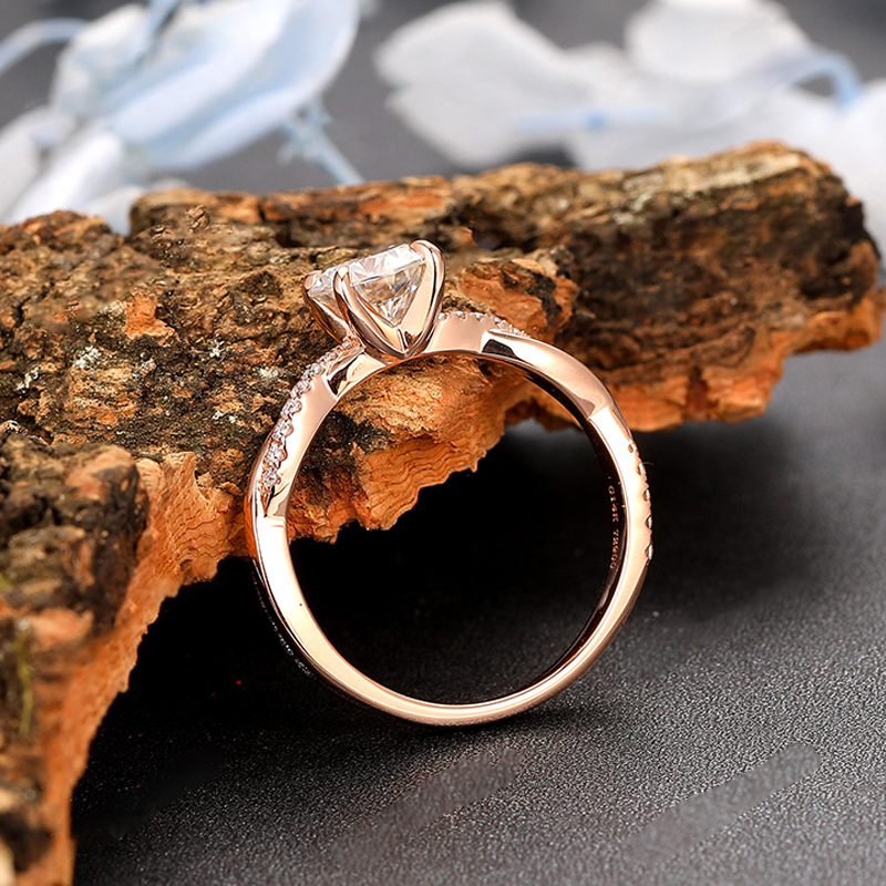 Sterling Silver Personalized Engraved Twisted Vine Ring Promise Ring-silviax