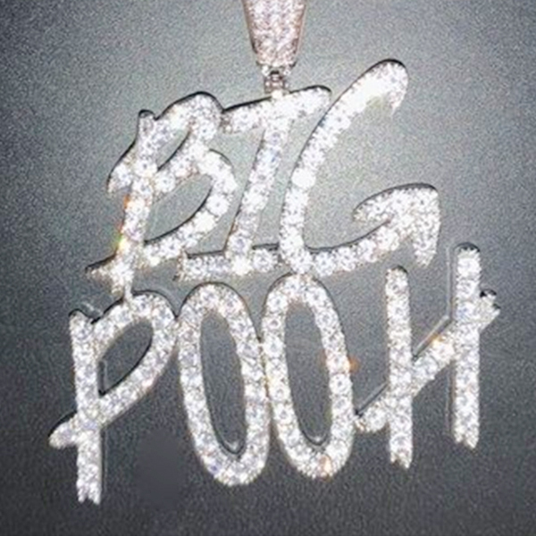 Custom Personalized Cursive Charm 2 to 8 Letters Pendant Initial Necklace Tennis Chain-silviax