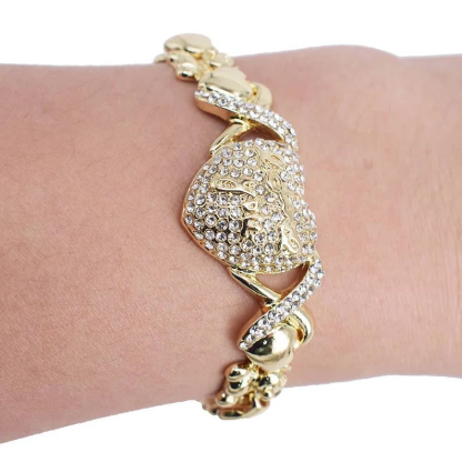 Gold Plated Love You XOXO Bracelet Gift For Mom-silviax