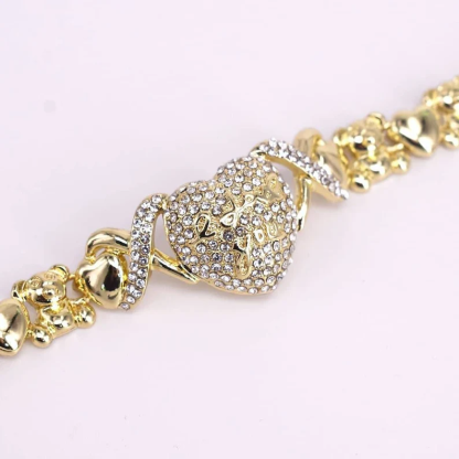 Gold Plated Love You XOXO Bracelet Gift For Mom-silviax