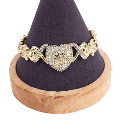 Gold Plated Love You XOXO Bracelet Gift For Mom-silviax
