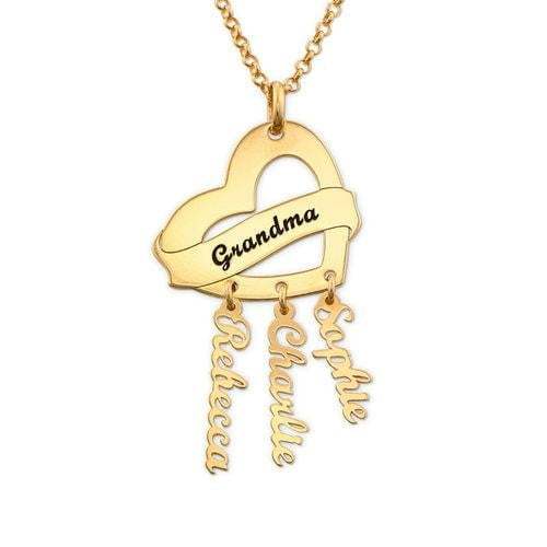 Mother Necklace With 1 To 4 Name Personalized Family Necklace-silviax