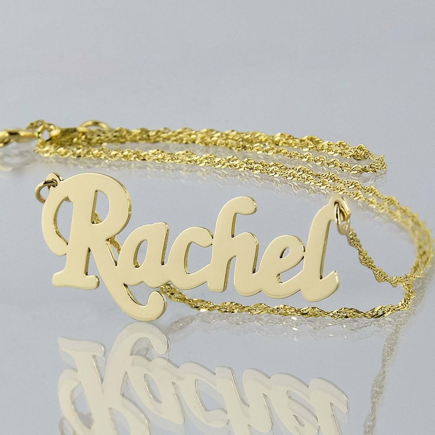 Name Necklace Gold Plating Dainty Pendant Charm-silviax