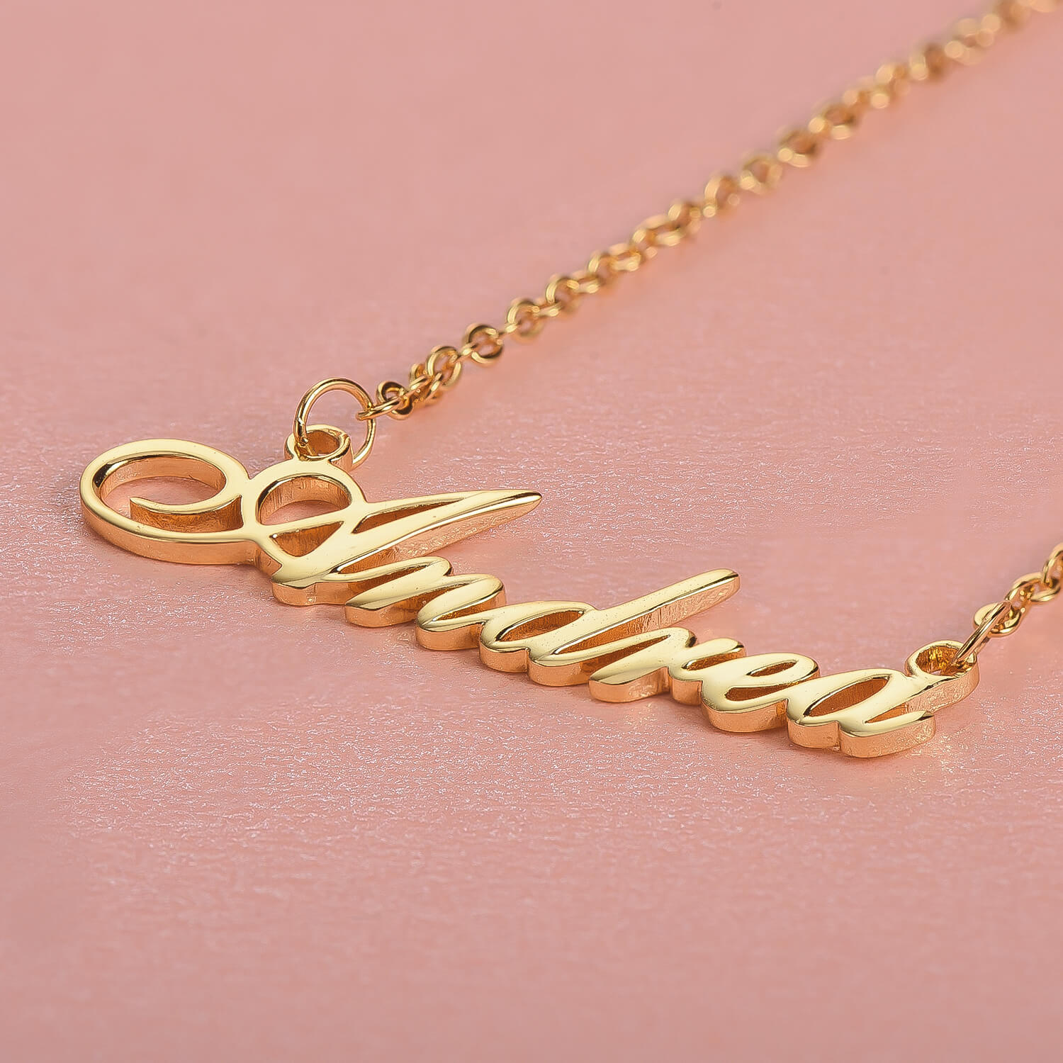 Personalized Custom Gold Plated Name Necklace Jewelry For Women Girl Silviax 