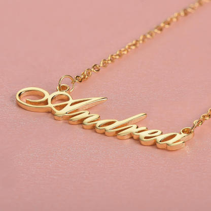 Personalized Custom Gold Plated Name Necklace Jewelry for Women Girl-silviax