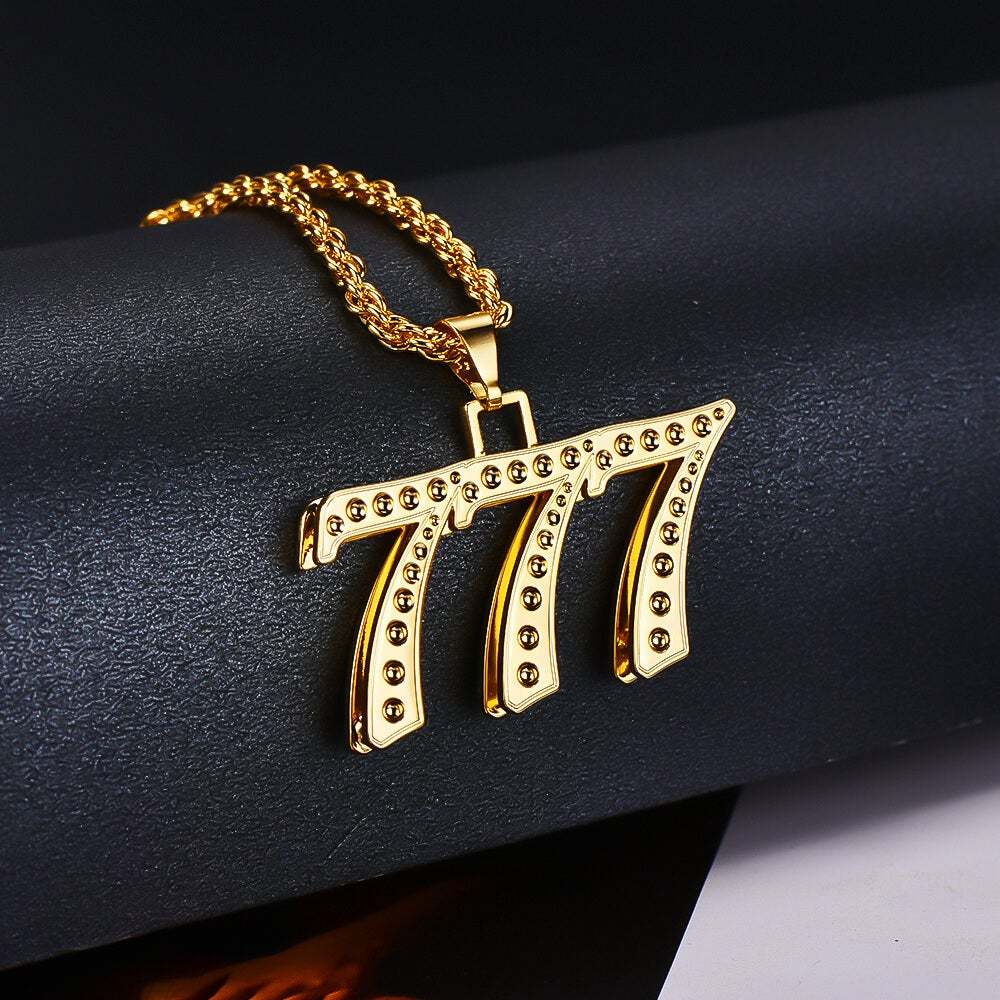 Double Layer 1 To 9 Luck Number Personalized Custom Gold Plated Number Necklace-silviax