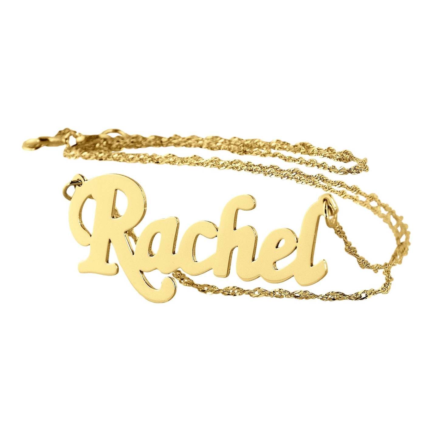 Name Necklace Gold Plating Dainty Pendant Charm-silviax