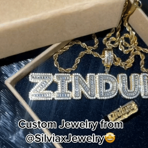 Iced Out Rope Chain 2 to 6 Baguette Letters Custom Name Initial Necklace-silviax