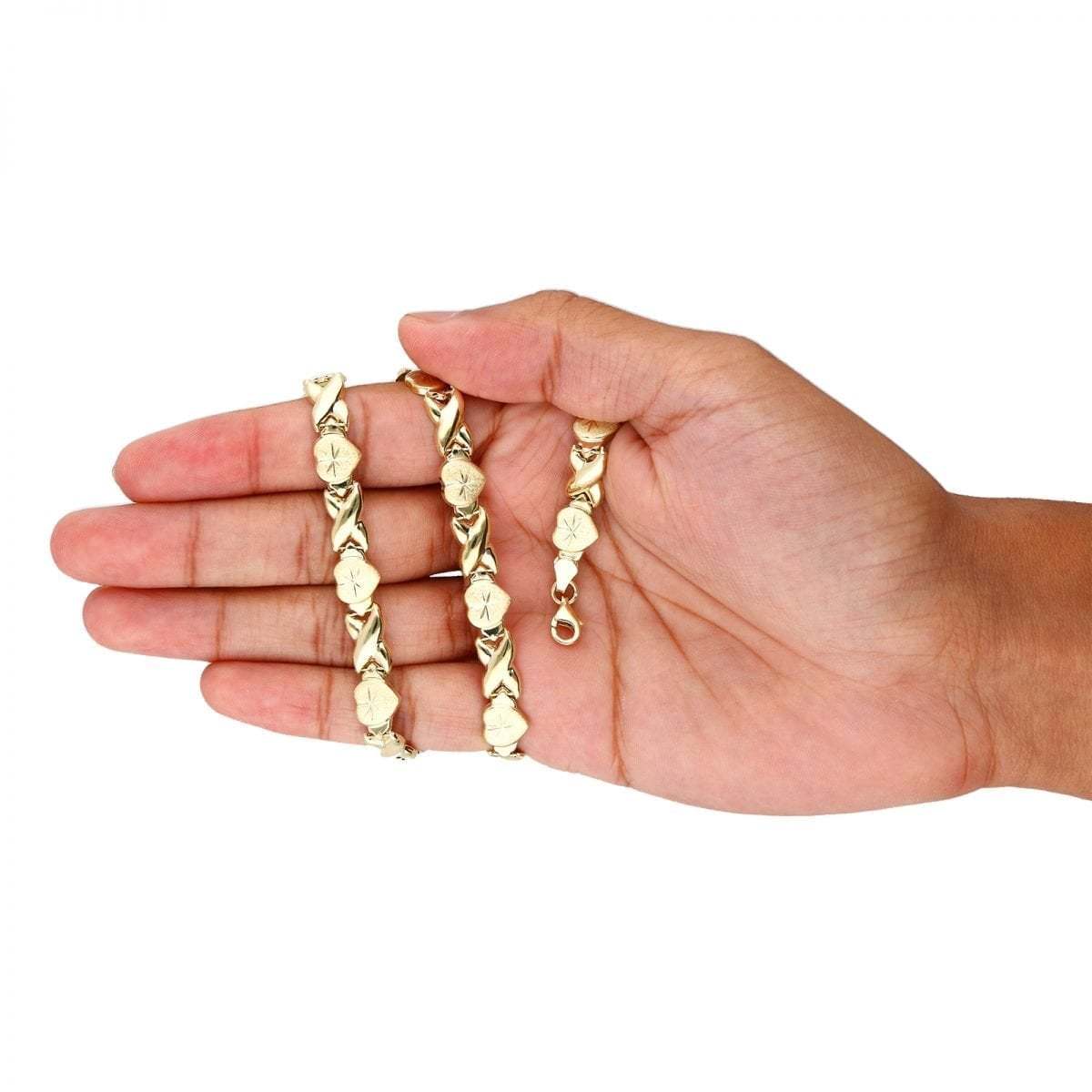 Heart XOXO Chain Gold Plated Necklace-silviax