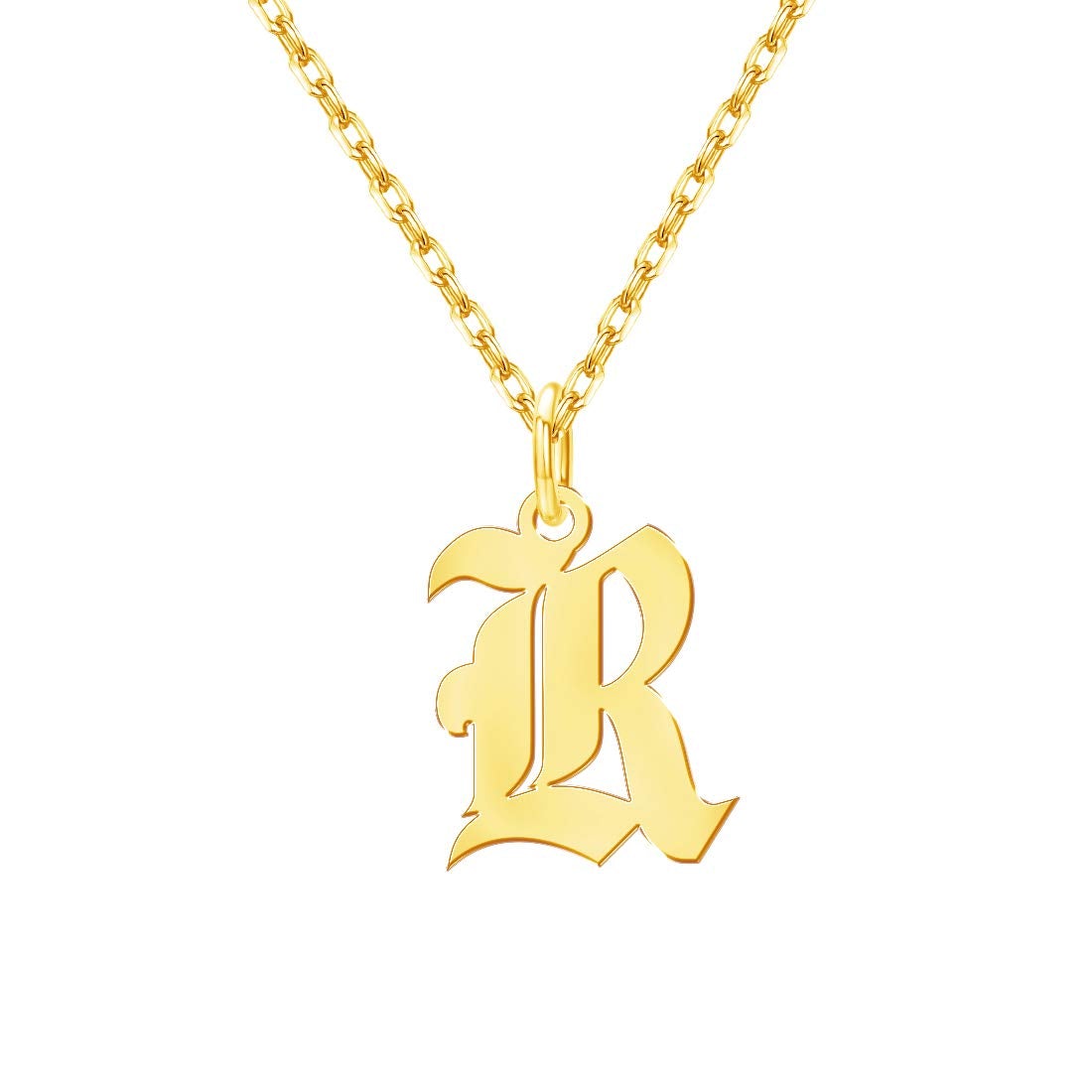 Gold Plating  Initial Necklace-silviax