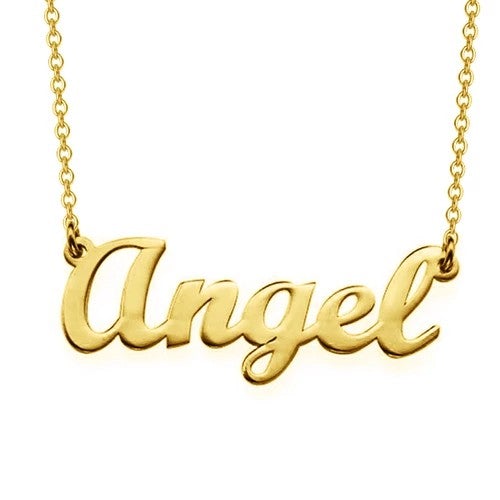 Script Personalized Custom Name Necklace Gold plated-silviax