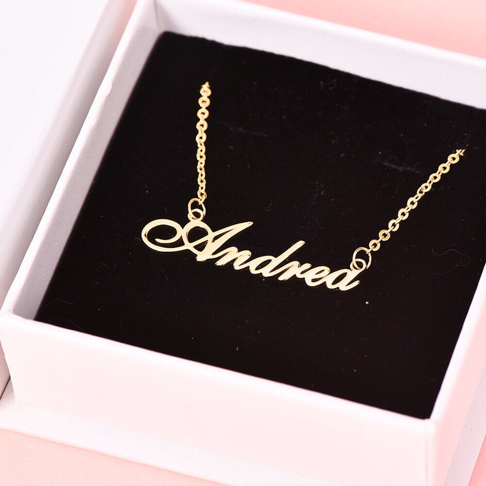 Personalized Custom Gold Plated Name Necklace Jewelry for Women Girl-silviax