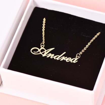 Personalized Custom Gold Plated Name Necklace Jewelry for Women Girl-silviax